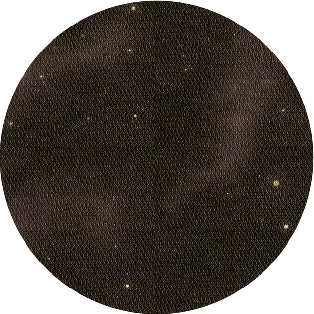 Ahgly Company Machine Washable Indoor Round Transitional Chocolate Brown Area Rugs, 5' Round