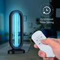 thumbnail image 4 of Lámpara UV ultravioleta de 38W con control remoto Luz de limpieza UVC de pie con ozono Función de te Abanopi Lámpara de desinfección ultravioleta, 4 of 7