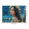 thumbnail image 2 of Fresh Sunflower Beautiful Woman Area Rugs for Living Room Bedroom, 5x7 Soft Throw Washable Rug Non-Slip Carpet, Indoor Floor Rug Bedroom Decor Aesthetic, 2 of 7