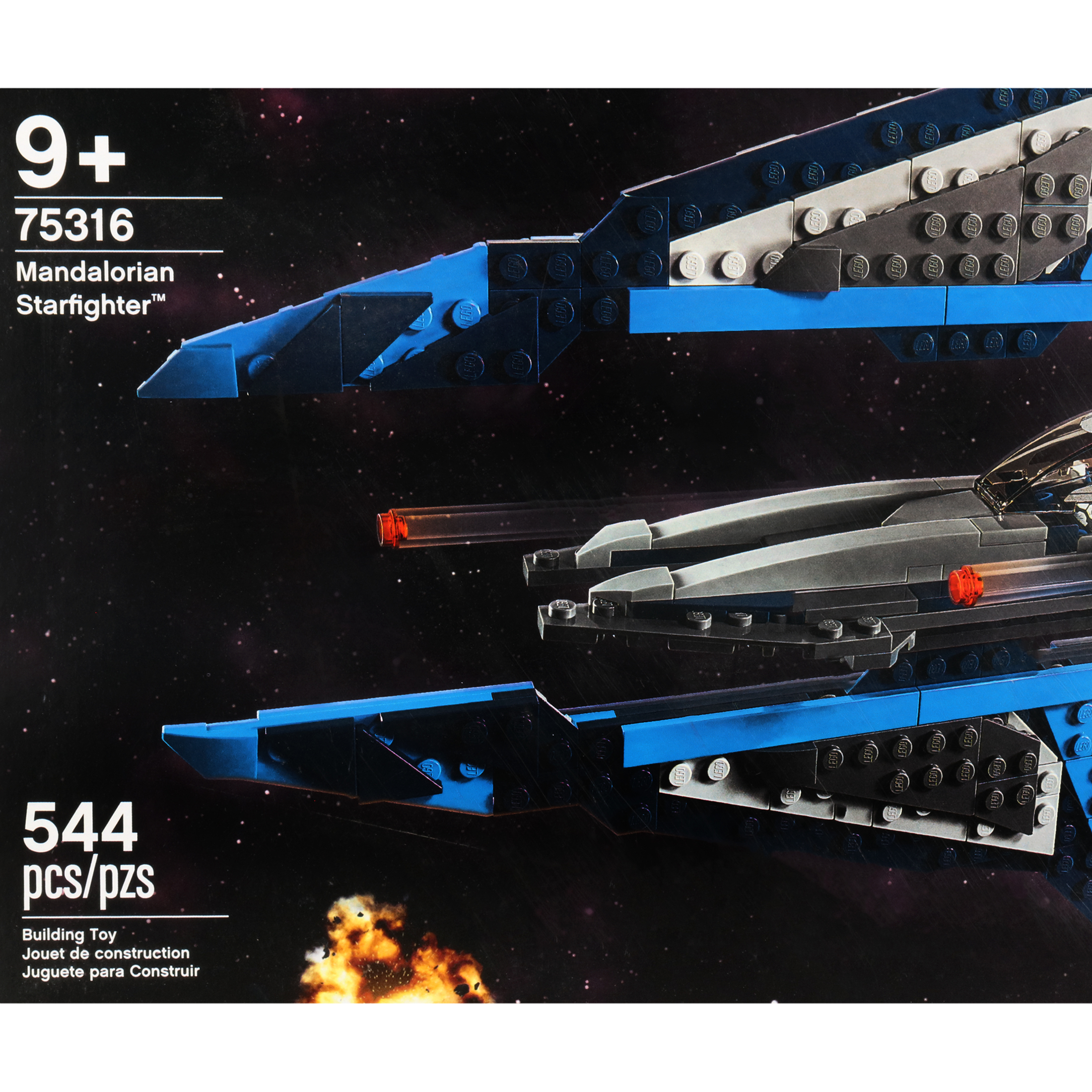 Lego Star Wars Mandalorian Starfighter Building Toy For Kids 544 Pieces Walmart Com