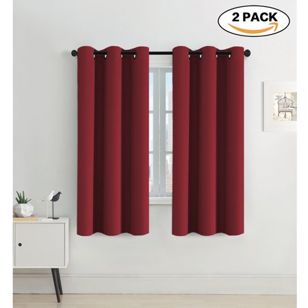 Flamingop Window Treatment Energy Saving Thermal Insulated Solid