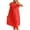 Red, variant on HomeGardon Nightgowns for Women,Summer Dresses Women's Lace Short Sleeve Plus Ice Silk Mid-length Nightdress