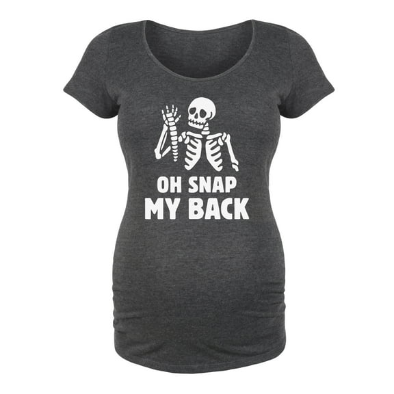 Oh Snap My Back - Maternity Scoop Neck T-Shirt