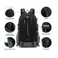 thumbnail image 2 of Mochila Impermeable 50l Para Senderismo Montañismo Negro, 2 of 3