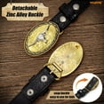thumbnail image 4 of WHIPPY Kids Leather Belt for Boys Girls Western Cowboy Cowgirl Genuine Leather Belt for Jeans Dresses Gift, 4 of 7