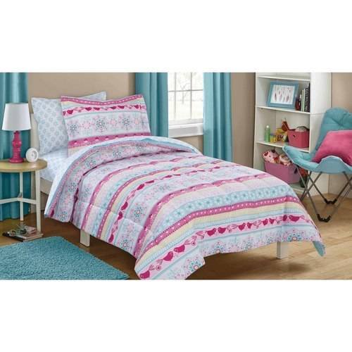 Your Zone Multicolor Folkloric Stripe 7Piece Bed in a Bag Bedding Set