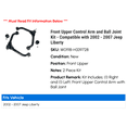 thumbnail image 2 of Front Upper Control Arm and Ball Joint Kit - Compatible with 2002 - 2007 Jeep Liberty 2003 2004 2005 2006, 2 of 2