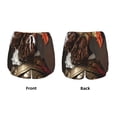 thumbnail image 3 of Yiaed Medieval Knight Dog Print Women's Running Shorts with Liner 3 Zipper Pockets Elastic Workout Athletic Gym Yoga Shorts-XX-Large, 3 of 7