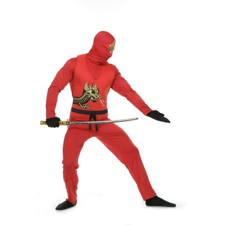 Halloween Ninja Avenger Series II Adult Costume - Red