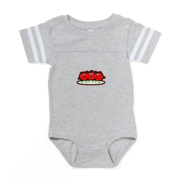 CafePress - Singing Tomatoes - Cute Infant Baby Football Bodysuit