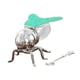 thumbnail image 3 of Tarro de miel de abeja, elegante tarro de miel con forma de abeja y cuchara decorativa. Cian, 3 of 9