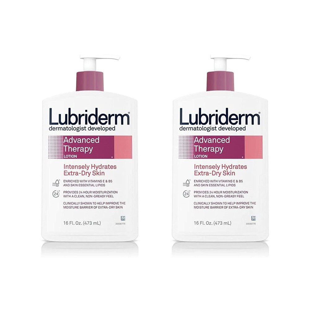 Lubriderm Advanced Therapy Moisturizing Lotion with Vitamins E and B5, Deep Hydration for Extra