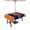 Navy Orange, variant on Pink Navy Blue Flamingo Outdoor Tablecloth with Umbrella Hole, Summer Beach Coastal Modern Art Spillproof Waterproof Outdoor Table Cover, Patio Tablecloths for Party/Garden/Picnic, Round 54 inch