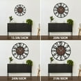 thumbnail image 2 of Large Wall Clock for Living Room Decor, 20 Inch Non Ticking Silent, Battery Operated Modern Vintage Oversized Wall Clock for Bedroom Kitchen, 2 of 9