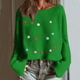 thumbnail image 2 of Winter Saving Talove Long Sleeve Shirts for Women Funny Graphic Sweatshirt Women Fall Clothes Top Tee Womens Tops Casual 3/4 Sleeves Christmas Shirts, 2 of 6