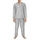 thumbnail image 3 of Balery Silver Mosaic Pijama para Hombre de Dos Piezas con Manga Larga, Conjunto de Dormir y Descanso Suave con Bolsillos-Medium, 3 of 7