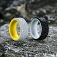 thumbnail image 7 of King Will Silicone Wedding Rings For Men, Rubber Wedding Bands with Celtic Knot Pattern 2 Pack, 8mm Wide 2.2mm Thick, Comfort Fit Size 8, 7 of 7