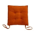 thumbnail image 2 of Chair Cushion Fixed Rope Seat Square Pad Dormitory Classroom with Straps Pillows Non-Slide Washable Tear-Resistance for Bedroom Student Brick Red, 2 of 9