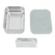 thumbnail image 1 of 850ml Stainless Steel Lunch Box, Leakproof Bento Box with Removable Divider for School, Office, Picnic, Mist Blue, 1 of 4