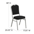 thumbnail image 2 of HERCULES Series Crown Back Stacking Banquet Chair in Burgundy Fabric - Gold Frame, 2 of 9