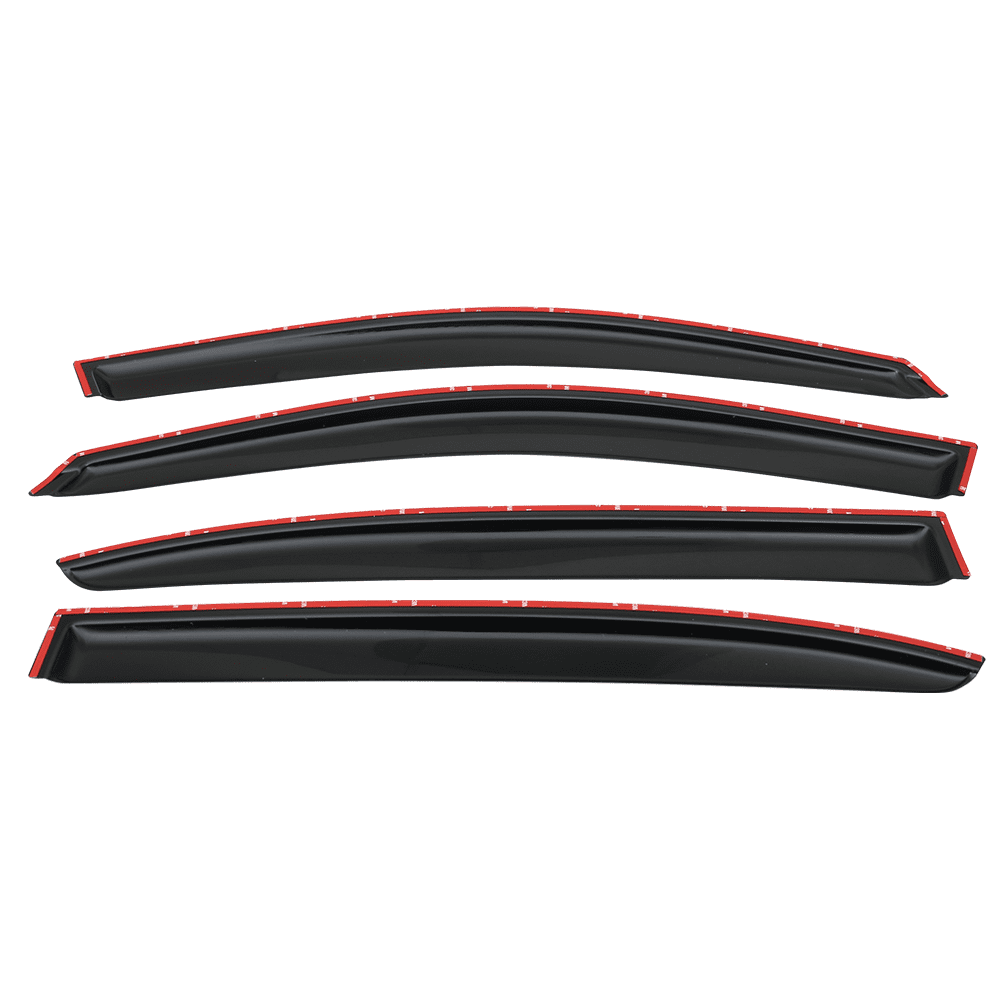 Ikon Motorsports Compatible with 13-15 honda accord 4dr sedan Window Vent Visor Deflector Rain Guard 4pcs Outside Mount 2013 2014 2015 2016 2017