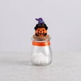 thumbnail image 4 of Tepsmf Halloween Pumpkin Glass Jar Candy Storage Container with Lid Small Gift Treat Holder Holiday Decor Prop, 4 of 7