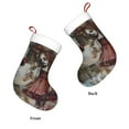 thumbnail image 3 of Naloa Vintage Collage Girl Butterfly Christmas Stockings Decorations, Xmas Ornaments, DIY Personalized Farmhouse Decor for Home Family Party Tree, 3 of 7