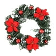 thumbnail image 2 of Cheer US Christmas Wreath, Artificial Christmas Wreath Pre-lit Christmas Wreath Xmas Wreath for Door, Window Mantel Holiday Decoration Wreath, 2 of 9