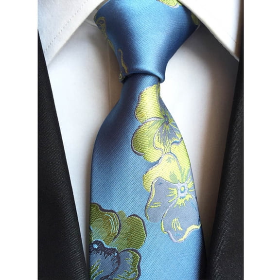 Men Fashion Paisley Flower Wide Necktie Wedding Party Business Tie