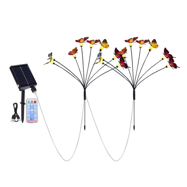 La Mariposa Tierra Lámpara LED Del Enchufe Enciende Modos Prenda Impermeable 1200mAh 8 IP65