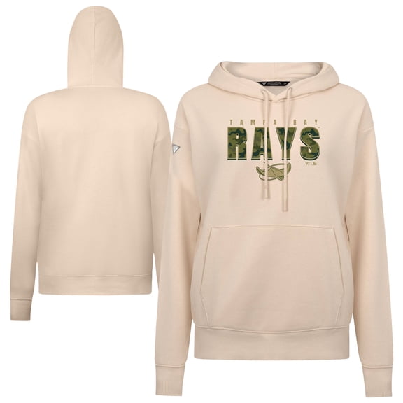 Women's Levelwear Khaki Tampa Bay Rays Adorn Protect W Pullover Hoodie