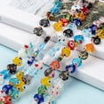thumbnail image 5 of Heart Handmade Millefiori Glass Beads Strands Mixed color 8x8x3mm Hole: 0.5mm 48pcs/strand 13.7 inch, 5 of 5