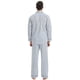 thumbnail image 3 of GLOBAL Conjuntos de Pijamas de Algodón para Hombre, Ropa de Dormir de Manga Larga con Botones, Ropa de Dormir Cómoda, Conjunto de Pijama Suave con Rayas Blancas M, 3 of 6