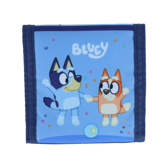 Textiel Trade Kid's Bluey Best Friends Fun Hook and Loop Closure Wallet