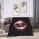 thumbnail image 5 of Manta del Capitán América, suave, acogedora, cálida y ligera, para sofá, cama, silla, camping, viajes, decoración, picnic, 60 x 50 pulgadas, 5 of 5