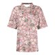 thumbnail image 4 of Blusas para las Mujeres Impresión Casual Manga Corta Turndown Collar Botón Superior, Tops Cortos para las Mujeres, 4 of 5