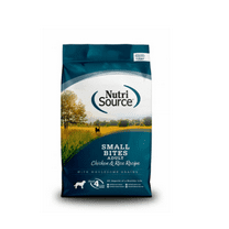 NutriSource Small Bites Chicken & Rice Recipe Dry Dog Food 12 lb