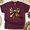 Maroon, variant on Football Bow T-Shirt | Sparkly Brown Game Day Graphic Tee for Women, White, Size S