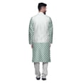 thumbnail image 3 of Atasi Traditional Printed Kurta Churidar Pajama Set With Nehru Jacket For Men, 3 of 5
