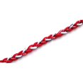 thumbnail image 4 of CEBuy 3 Rope Braided Tornado Titanium Sport Baseball Necklace 20" & Bracelet 8" (Red/White), 4 of 4