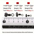 thumbnail image 5 of Fishing Rig Line Connector Fishing Tackle Accessories Rotation Line Swivels, 5 of 10