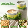 thumbnail image 2 of LA BELLEFÉE Citronella Lemongrass Scented Candles 6-Piece Set, 21oz Total, Silver Tin, Indoor & Outdoor Use, Long-Lasting Fresh Aromatic Fragrance, 2 of 8