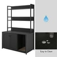 thumbnail image 2 of Elegant Cat Washroom Furniture - Concealed Litter Box with Bookshelf Design, 2 of 8