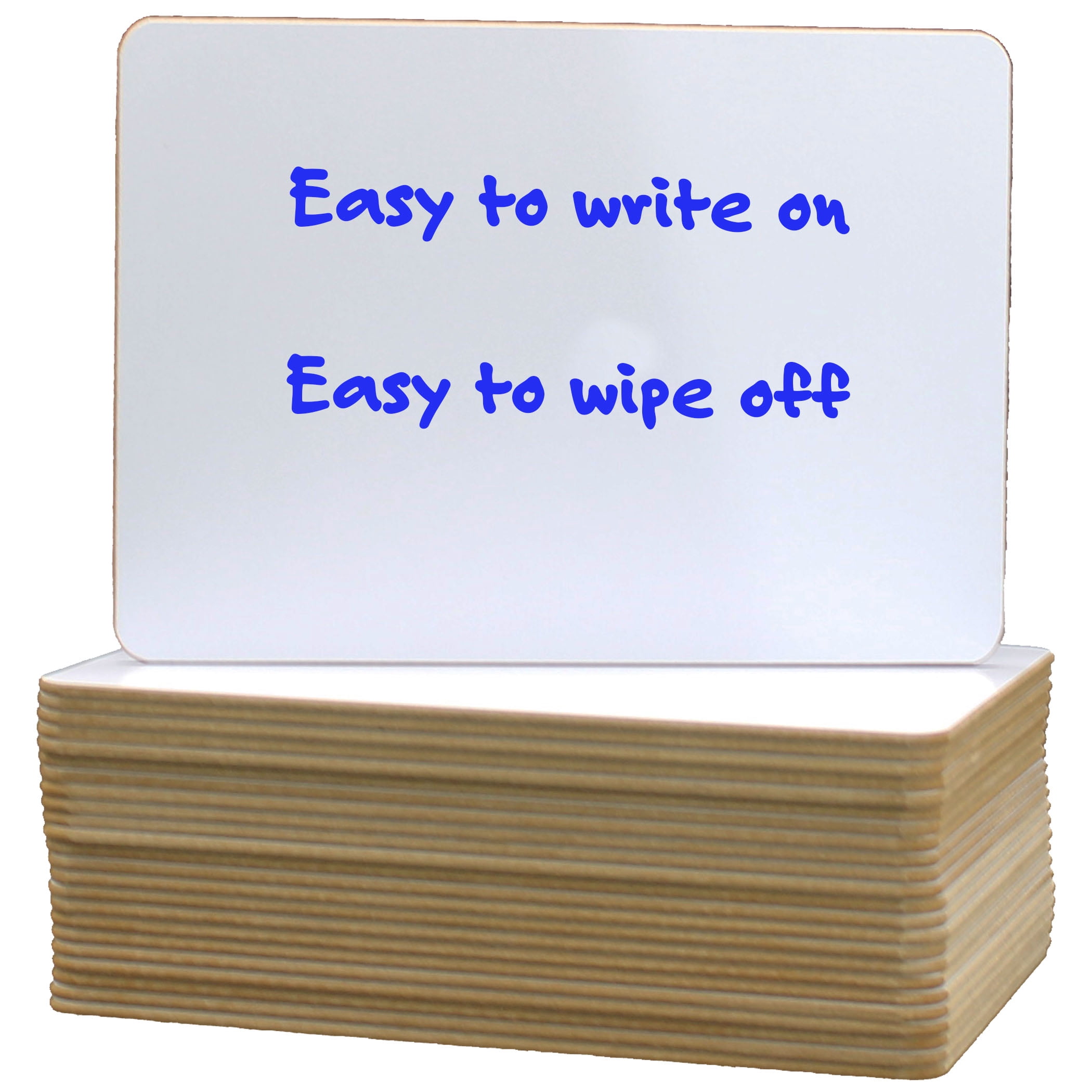 5" x 7" Two-Sided Dry Erase White Boards, Classroom Pack, Reusable For Group Participation - 24 Pack