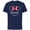 Navy, variant on Disney Minnie Mouse Schwester Head Icon Magic Family German- Short Sleeve Cotton T-Shirt for Adults - Customized-Black