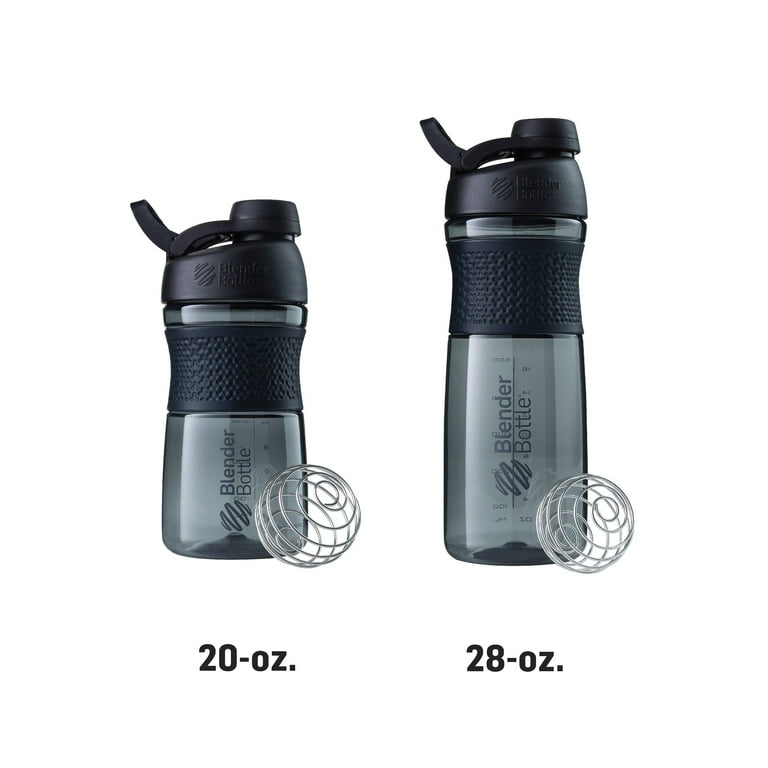 BlenderBottle SportMixer 20 oz Tritan White Shaker Cup with Twist Cap and  Textured Grip 