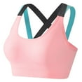 thumbnail image 2 of Jsaierl Womens Sports Bras Wireless Yoga Training T-shirt Bra Seamless Padded Bralettes Stretch Lift Sports Bras, 2 of 6