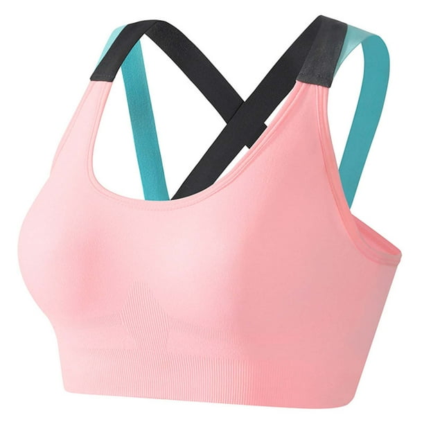 Pisexur Sports Bras Pack for Women, Strappy Sports Bra with Cups for Yoga  Dance Workout Fitness Impact