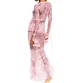 thumbnail image 3 of xiaxaixu Femmes à Franges Transparentes Longues Tenues d'Été Costume, Tie-up devant Mesh et Ensemble de Jupe Longue, 3 of 9