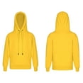 thumbnail image 3 of XUNZOO Children Boys Girls Solid Fleece Hoodies Hooded Sweatshirt Jumper Hoody Outerwear Pullover Yellow 110, 3 of 8
